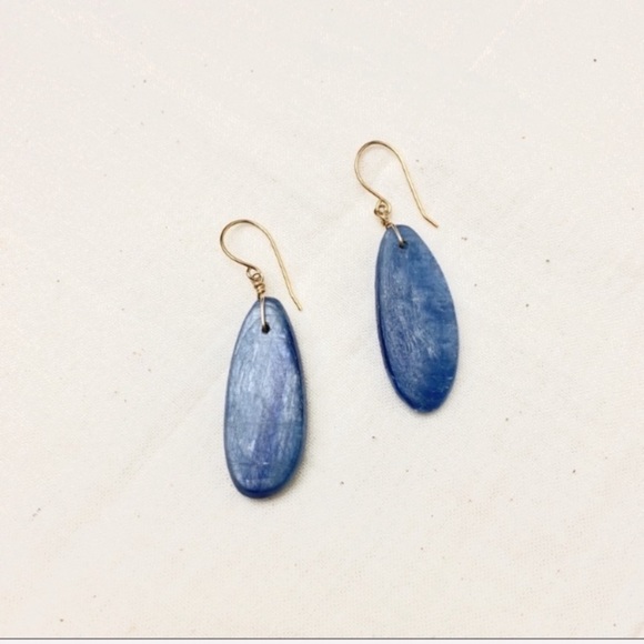 Genuine Kyanite Earrings - Picture 4 of 12